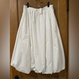 GAP Women's Crisp White Midi Skirt